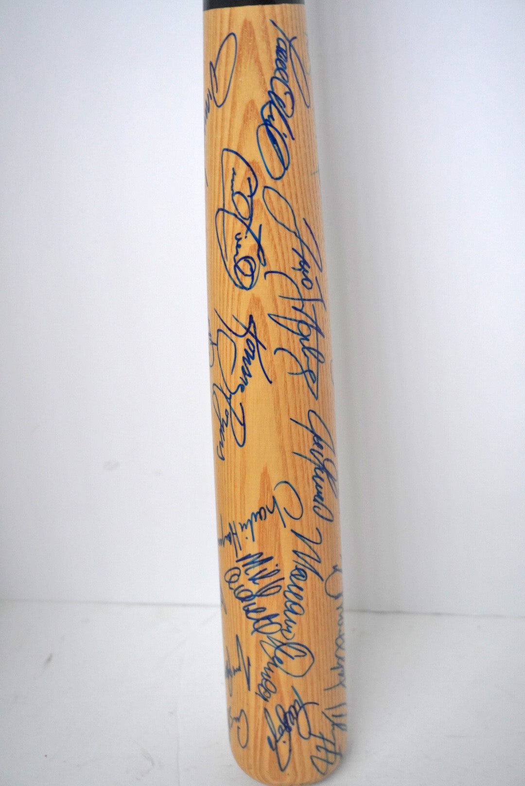 New York Yankees World Champions team signed bat signed with proof - Awesome Artifacts 