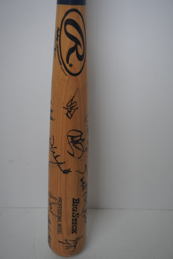 Dave Winfield, Gaylord Perry, Mariano Rivera, Willie Randolph, Ferguson Jenkins signed big stick bat signed with proof