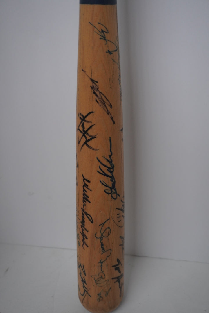 Dave Winfield, Gaylord Perry, Mariano Rivera, Willie Randolph, Ferguson Jenkins signed big stick bat signed with proof