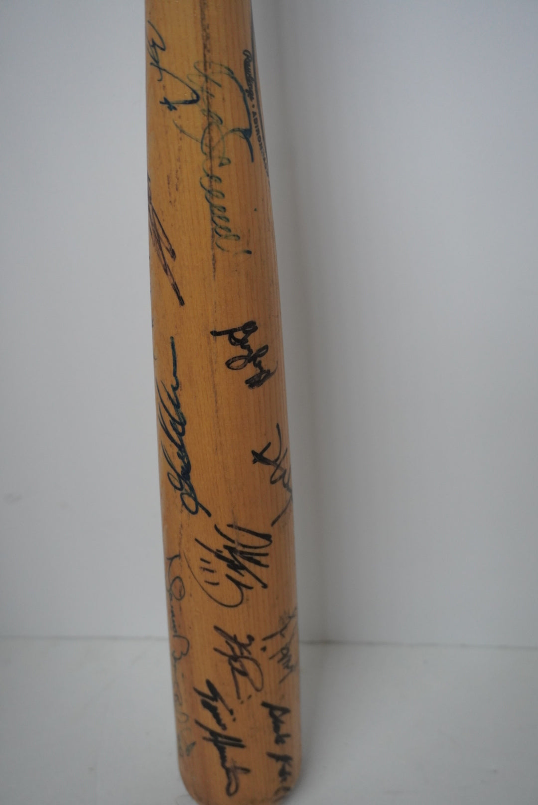 Dave Winfield, Gaylord Perry, Mariano Rivera, Willie Randolph, Ferguson Jenkins signed big stick bat signed with proof