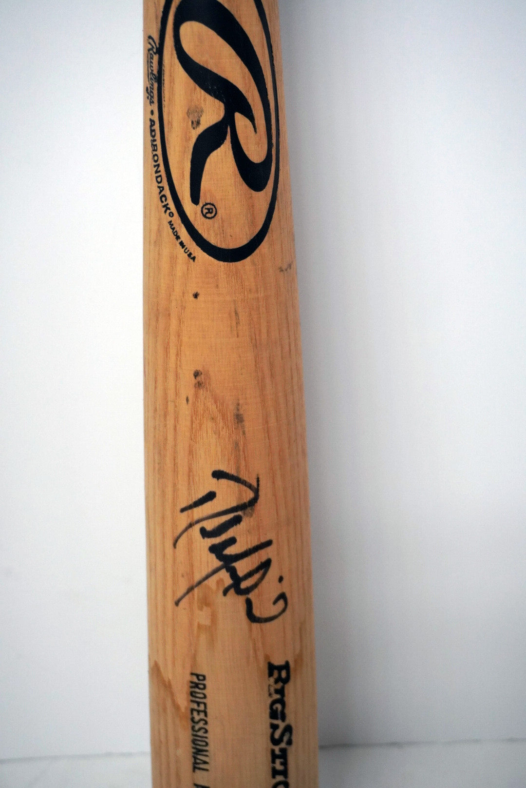 Raul Mondesi Los Angeles Dodgers bat signed with proof
