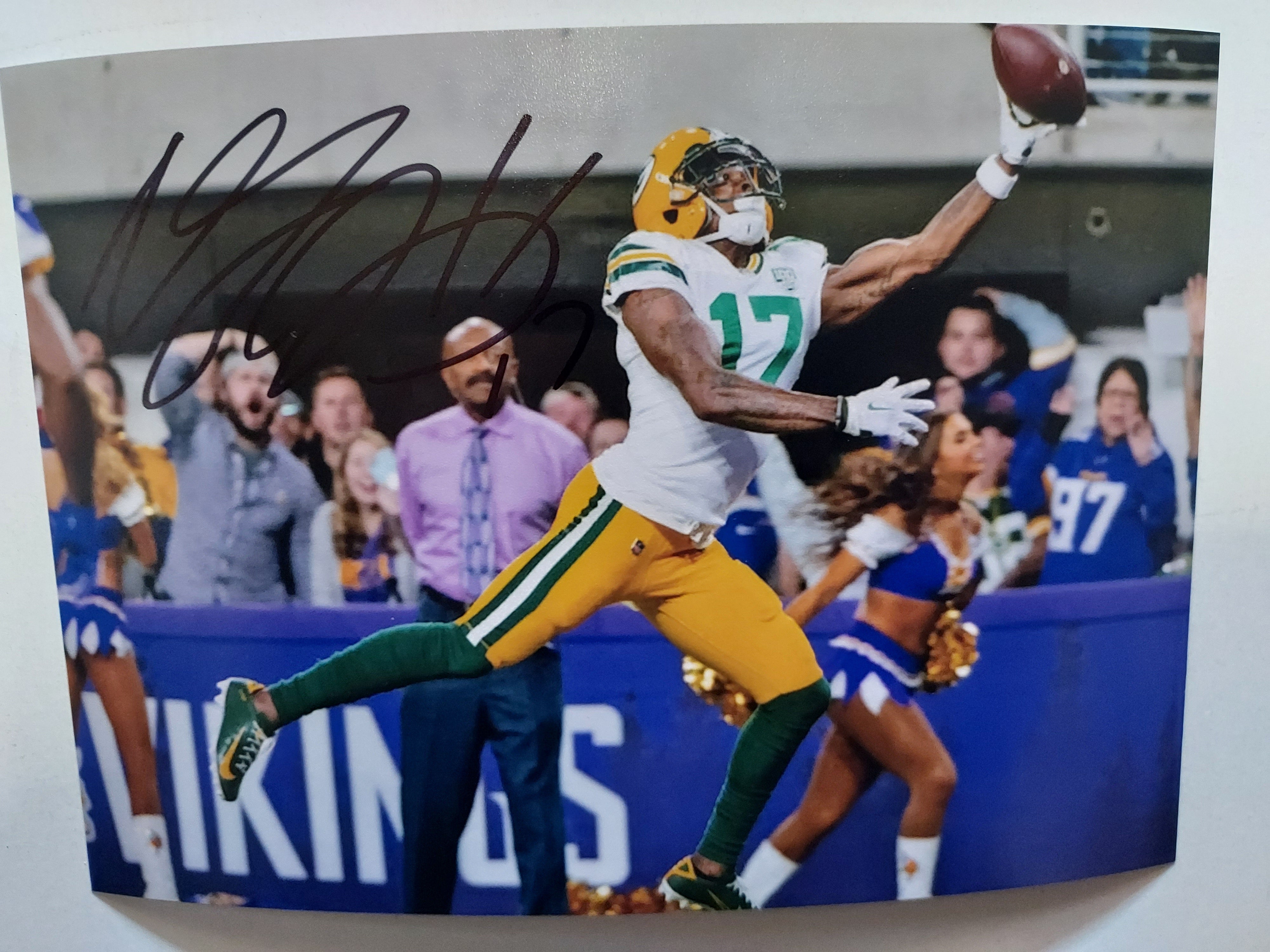 Davante Adams Green Bay Packers 5 by 7 photo signed with proof