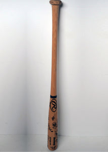Dave Winfield, Gaylord Perry, Mariano Rivera, Willie Randolph, Ferguson Jenkins signed big stick bat signed with proof