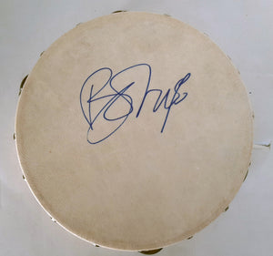David Bowie 10-inch tambourine signed with proof