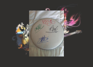 David Gahan, Depeche Mode 14 inch drum head signed with proof