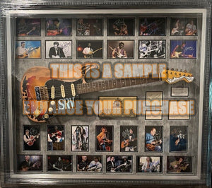 Jimmy Page, Bruce Springsteen, Paul McCartney, Michael Jackson, Madonna 44 music icons signed guitar with proof