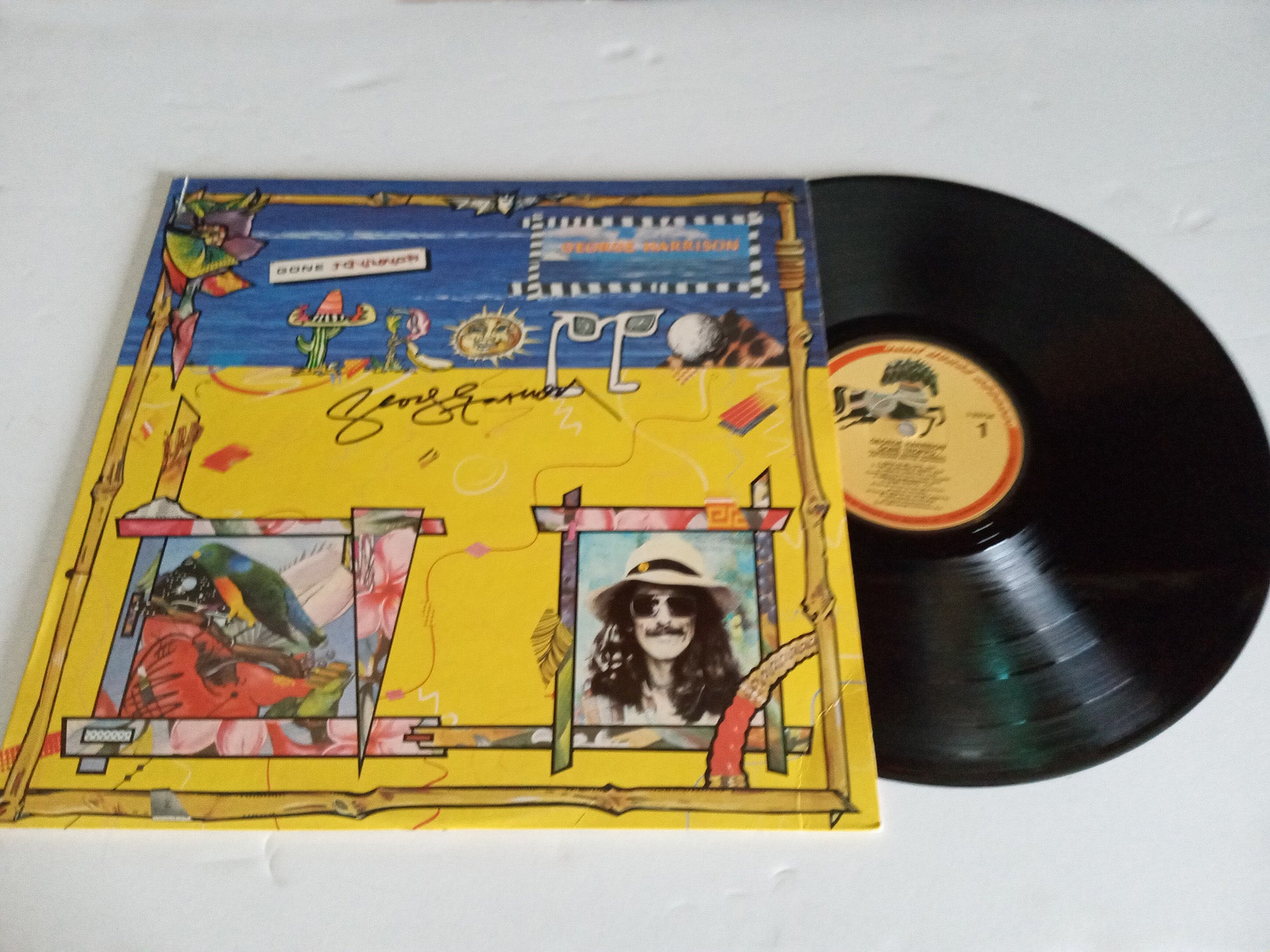 George Harrison "Gone Troppo" LP signed with proof