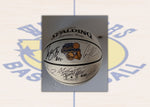 Load image into Gallery viewer, Golden State Warriors 2017-18 NBA champs Stephen Curry, Klay Thompson Kevin Durant team signed basketball with free proof with free case
