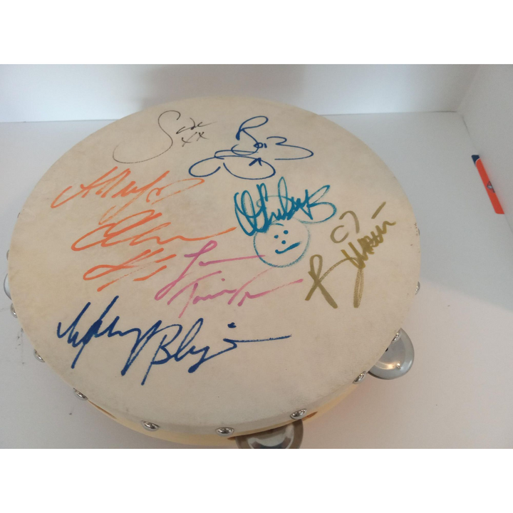 Sade, Whitney Houston, Beyoncé, Mary J Blige, Tina Turner, Alicia Keys, Nicki Minaj tambourine signed with proof