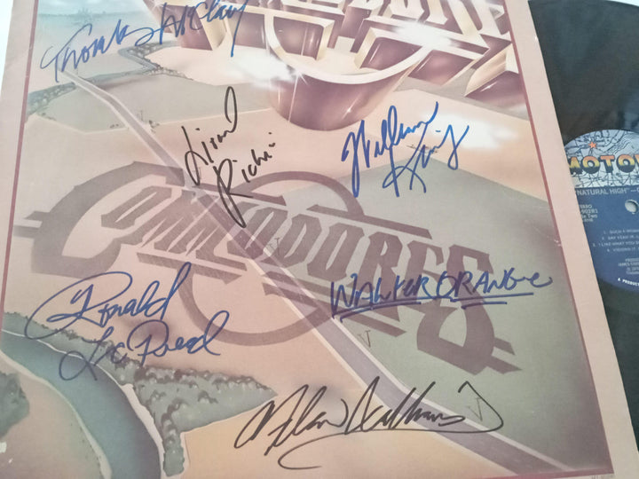 Lionel Richie and the Commodores 'Natural High' LP signed with proof - Awesome Artifacts 