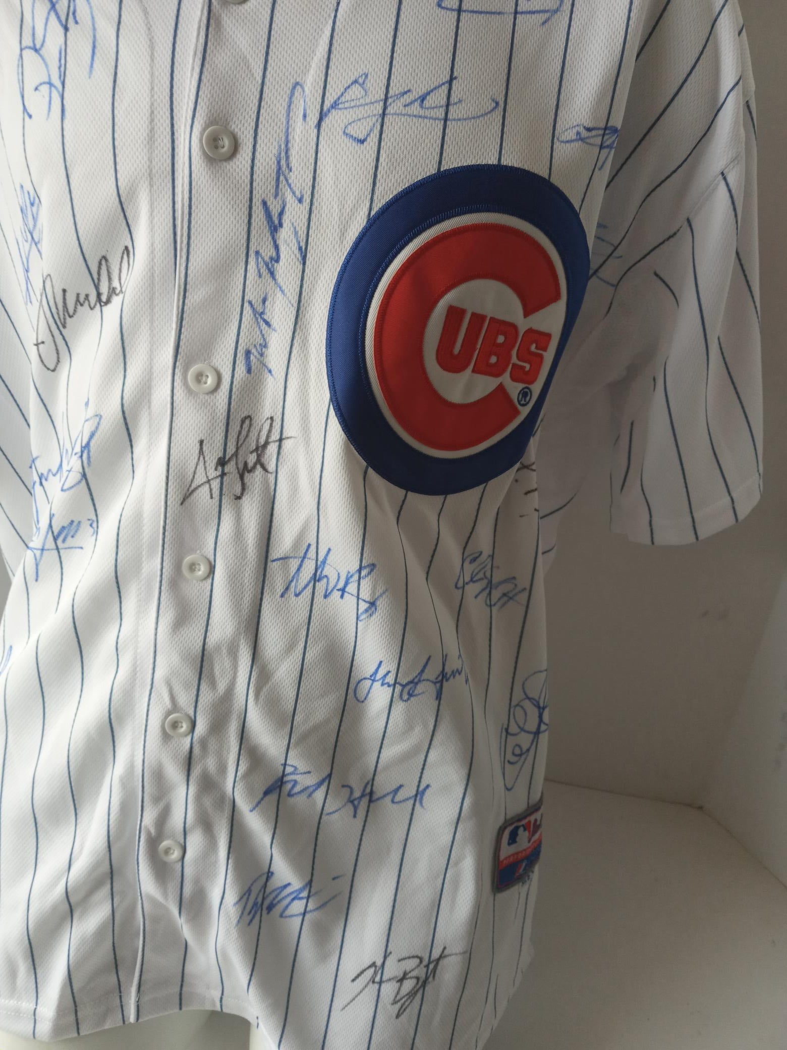 Chicago Cubs world champions Joe Maddon, Anthony Rizzo, Kris Bryant team signed jersey with proof
