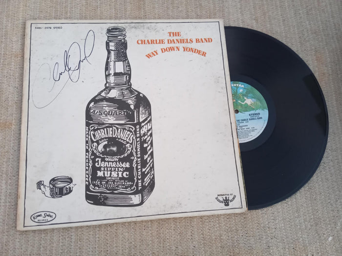 Charlie Daniels Way Down Yonder LP signed