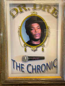 Andre Romelle Young "Dr. Dre" signed & framed microphone with proof