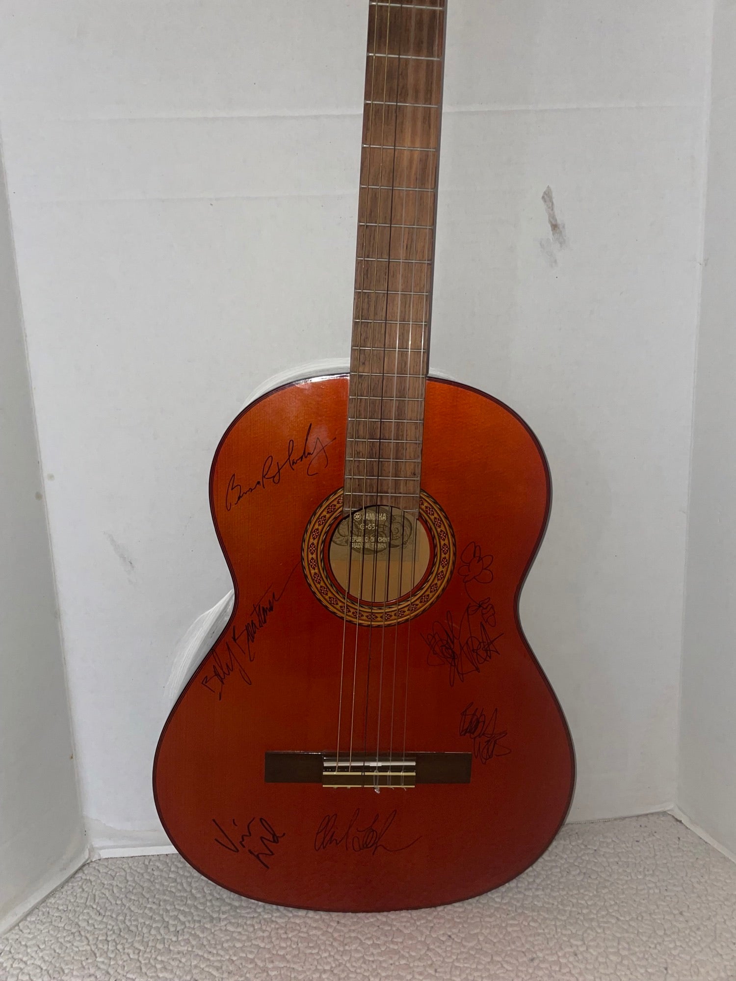 Jerry Garcia and the Grateful Dead acoustic guitar signed with proof