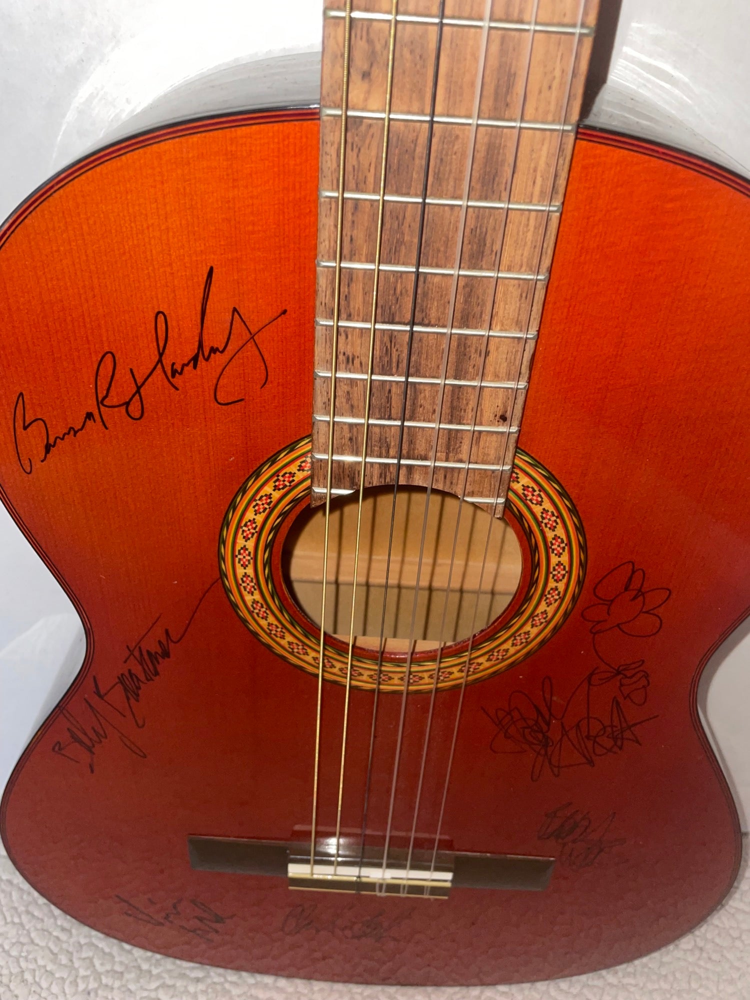 Jerry Garcia and the Grateful Dead acoustic guitar signed with proof