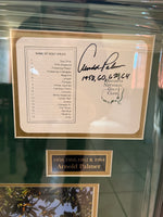 Load image into Gallery viewer, Tiger Woods, Arnold Palmer, Jack Nicklaus, Phil Mickelson, Gary Player scorecards framed 35x29 and signed with proof
