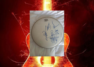 Incubus Remo 14in drum head signed with proof