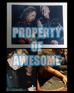 Load image into Gallery viewer, James Hetfield and Kirk Hammett Metallica 8 x 10 photo signed with proof

