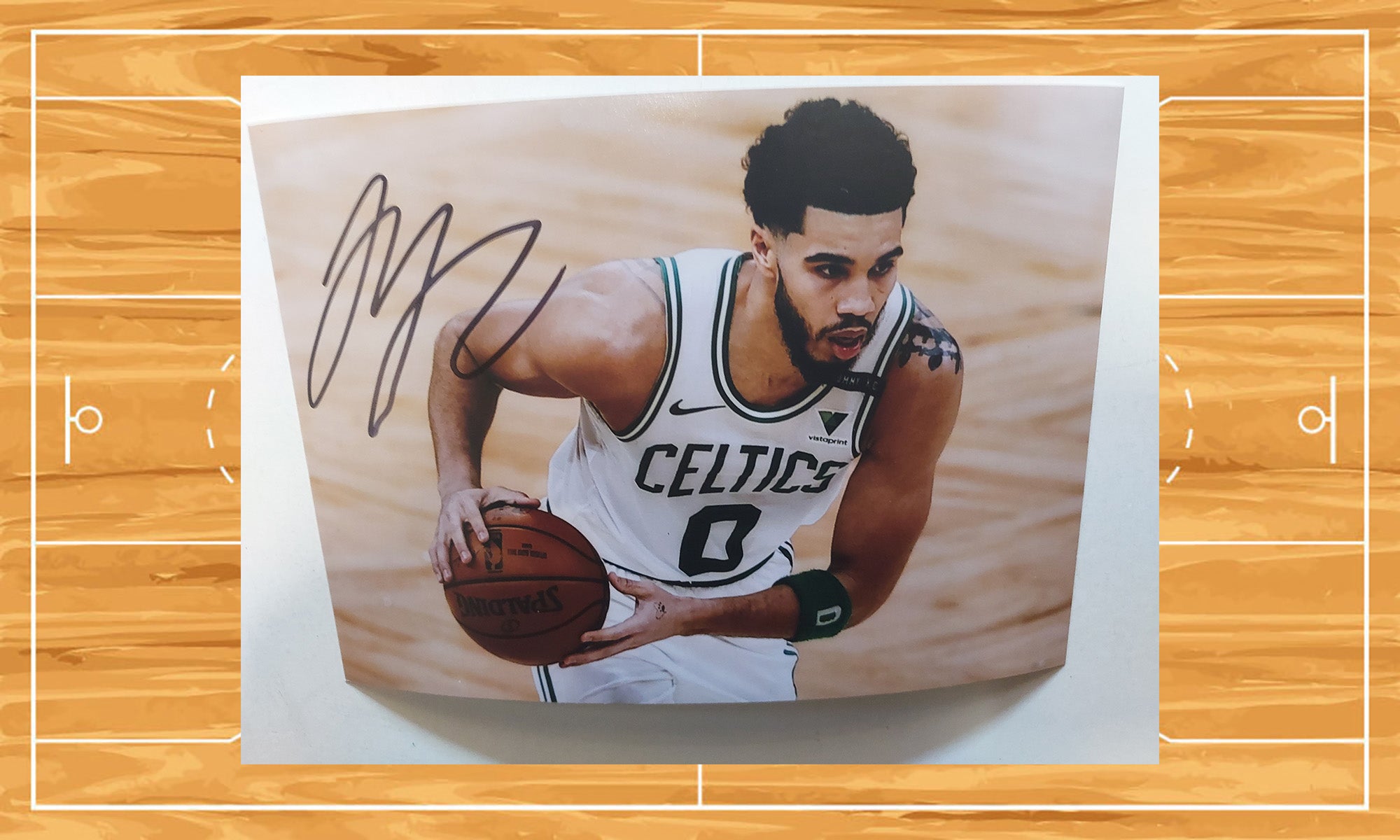 Jayson Tatum Autographed and Framed Boston Celtics Jersey