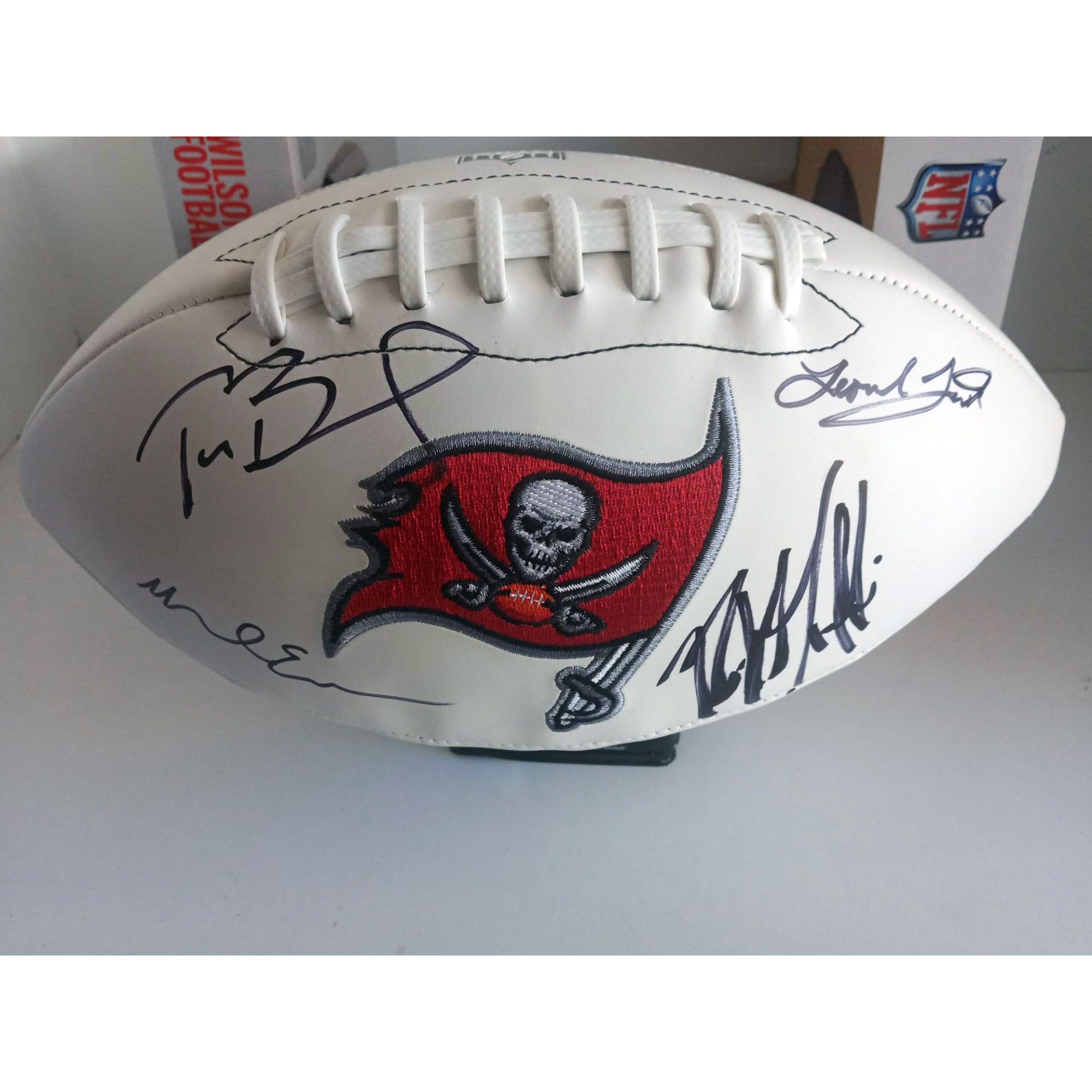 Tom Brady & Rob Gronkowski Tampa Bay Buccaneers Autographed