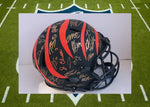 Load image into Gallery viewer, Joe Burrow Cincinnati Bengals 2021 22 Speed pro model helmet team signed with proof
