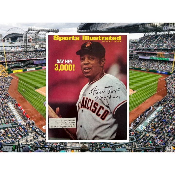 Willie Mays Say Hey Kid 1970 full Sports Illustrated signed with proof