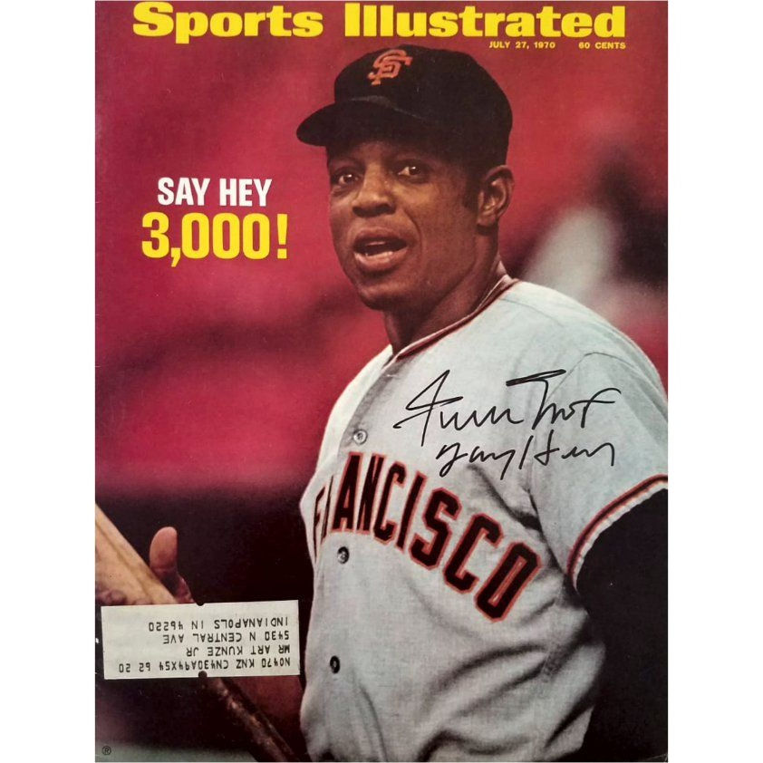 Willie Mays Say Hey Kid 1970 full Sports Illustrated signed with proof