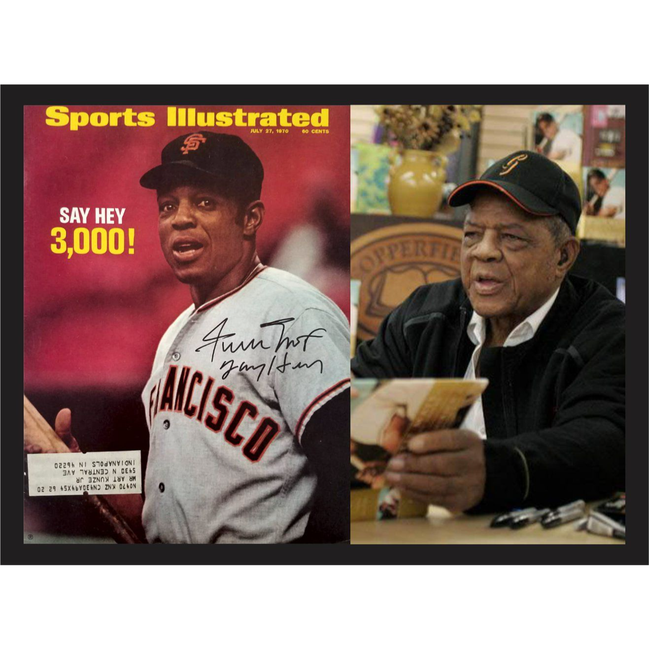 Willie Mays Say Hey Kid 1970 full Sports Illustrated signed with proof