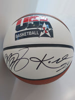Load image into Gallery viewer, Kobe Bryant, LeBron James USA basketball signed with proof
