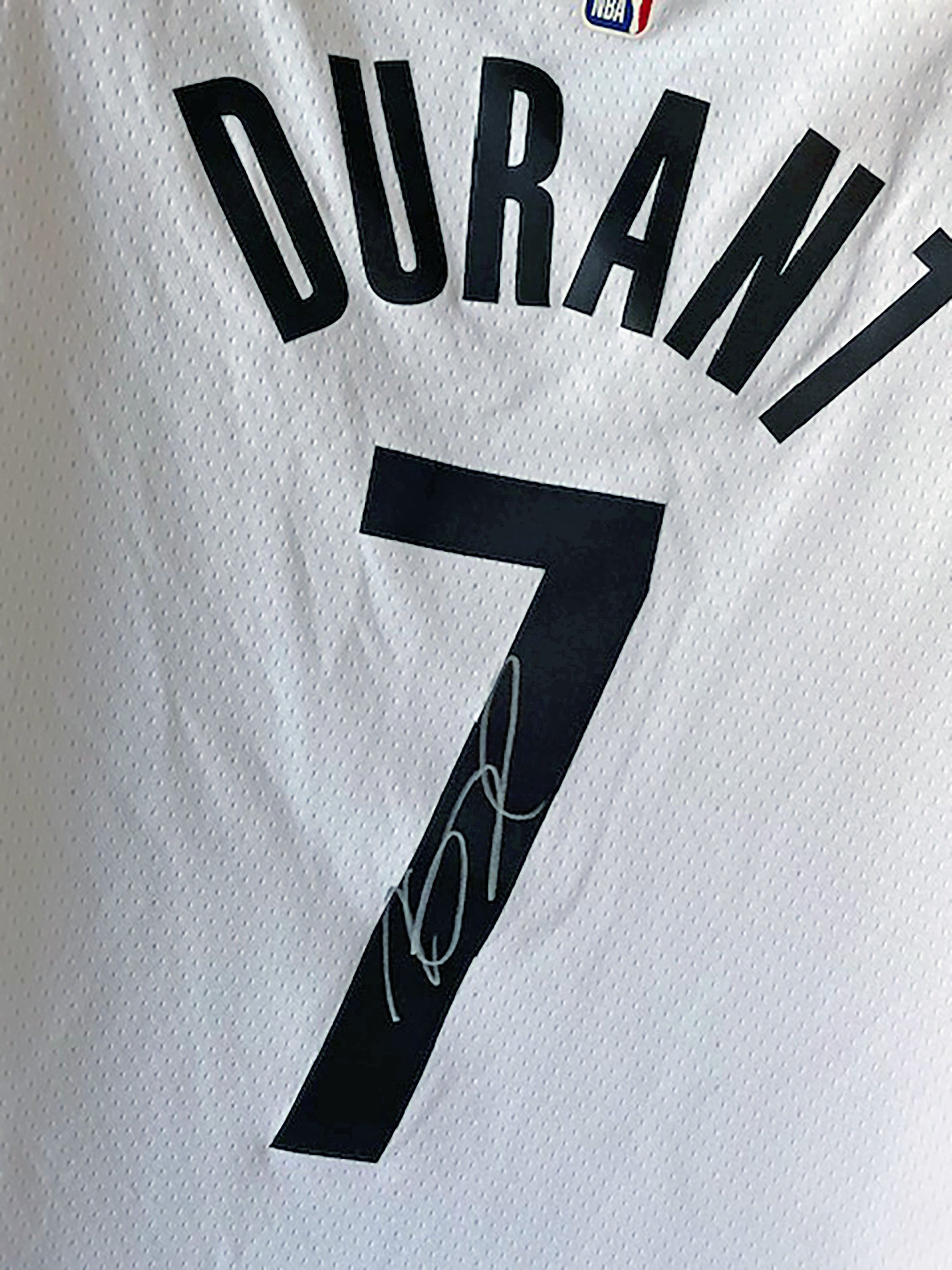 Kevin Durant Brooklyn Nets signed jersey with proof
