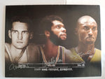 Load image into Gallery viewer, Kobe Bryant, Kareem Abdul-Jabbar, Jerry West 24x18 poster signed with proof
