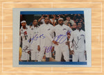 Load image into Gallery viewer, Kobe Bryant, LeBron James, Dwyane Wade and Carmelo Anthony Team USA 8 x 10 photo signed with proof

