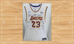 Load image into Gallery viewer, LeBron James, Anthony Davis Los Angeles Lakers 2019-20 NBA champs team signed jersey

