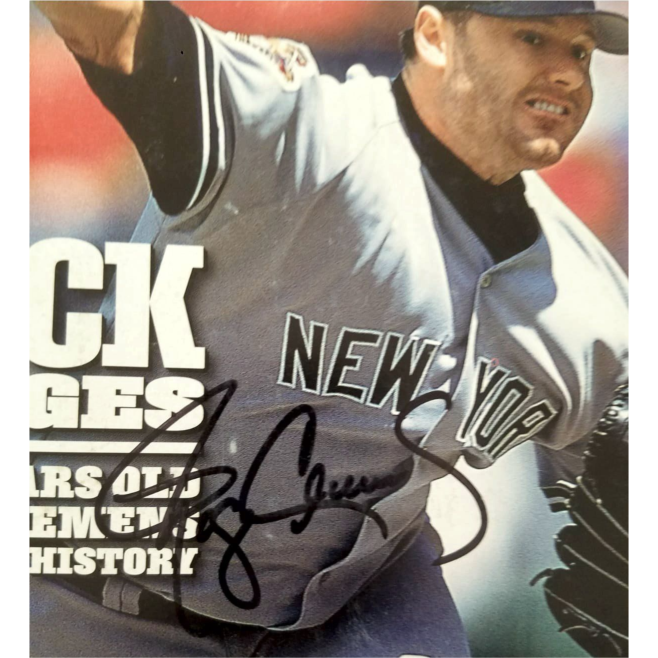 Roger Clemens full Sports Illustrated signed with proof