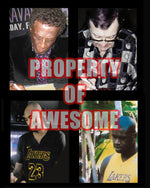 Load image into Gallery viewer, Los Angeles Lakers Magic Johnson, Kobe Bryant, Chick Hearn, Le Bron James, signed with proof
