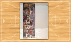 LeBron James Cleveland Cavaliers 36x12 poster signed with proof