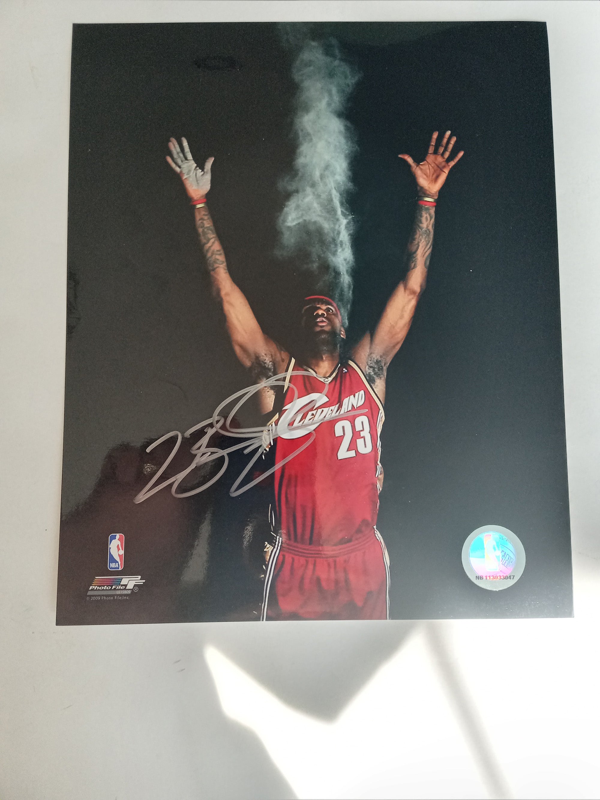 LeBron James Cleveland Cavaliers 8 x 10 photo signed with proof