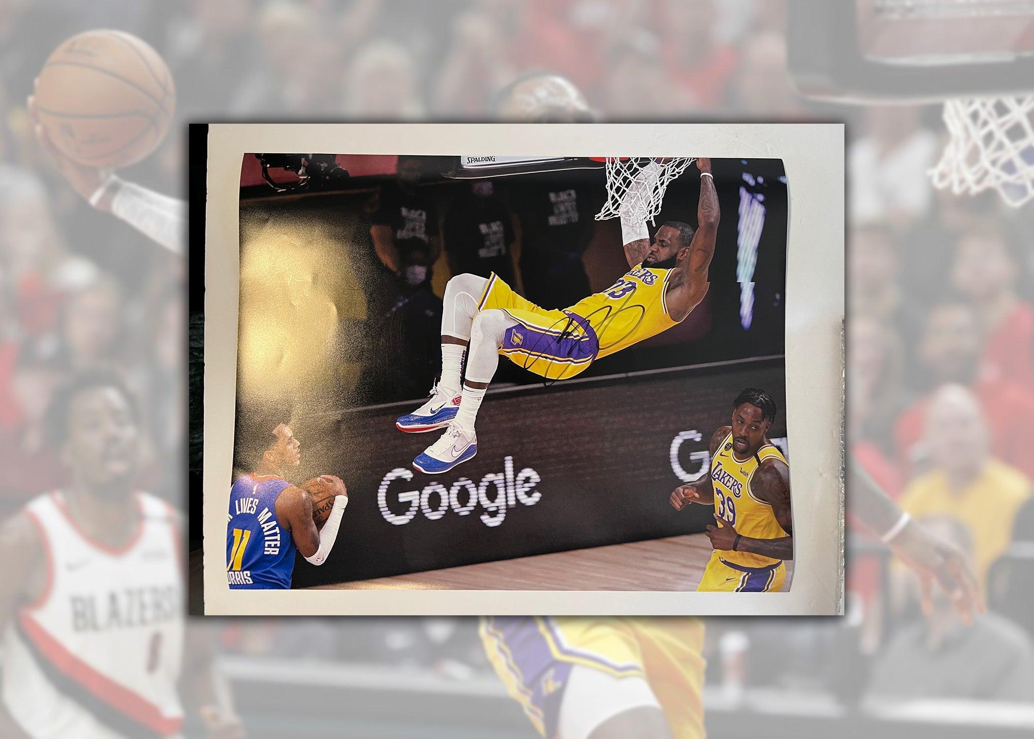 Brandon Ingram Signed 16x20 Chrome Metallic LA Angeles Lakers Rookie Graph PSA Brandon Ingram Signed 16x20 Chrome Metallic LA Angeles Lakers Rookie Graph PSA
