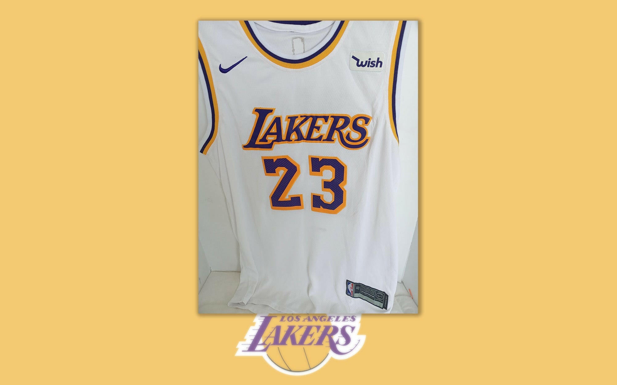 LeBron James Los Angeles Lakers signed Jersey with proof