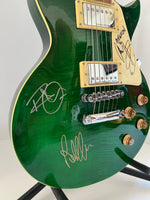 Load image into Gallery viewer, Jimmy Page, Robert Plant, John Paul Jones Led Zeppelin Les Paul one-of-a-kind full size guitar signed with proof
