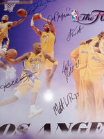 Load image into Gallery viewer, Kobe Bryant, Phil Jackson, Pau Gasol, Derek Fisher, Los Angeles Lakers 20x30 photo signed with proof
