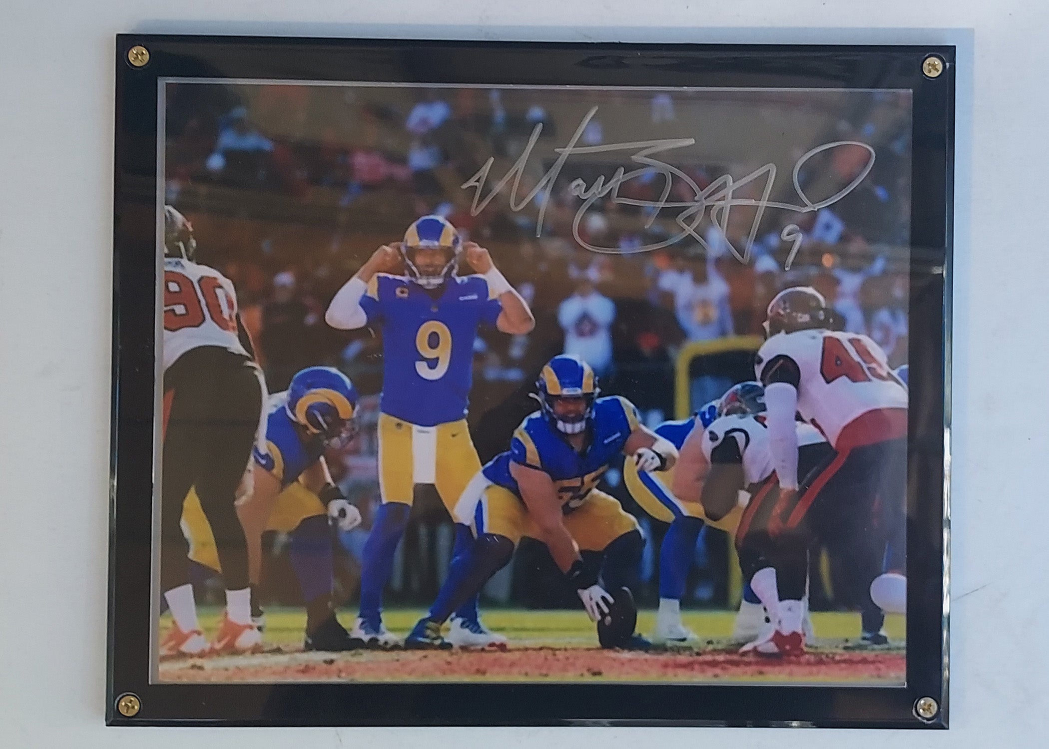 Matthew Stafford 8 by 10 photo signed with proof