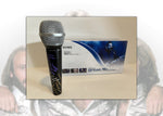 Load image into Gallery viewer, Barry, Robin and Maurice Gibb the Bee Gees microphone signed with proof
