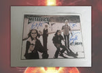 Load image into Gallery viewer, Metallica Kirk Hammett, Lars Ulrich, James Hetfield, Robert Trujillo 8 x 10 photo signed with proof

