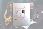 Load image into Gallery viewer, Metallica James Hetfield, Lars Ulrich, Jason Newsted, Kirk Hammett electric guitar pickguard signed with proof
