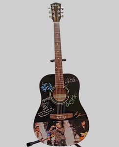 Morrissey and The Smiths acoustic one of a kind guitar signed with proof
