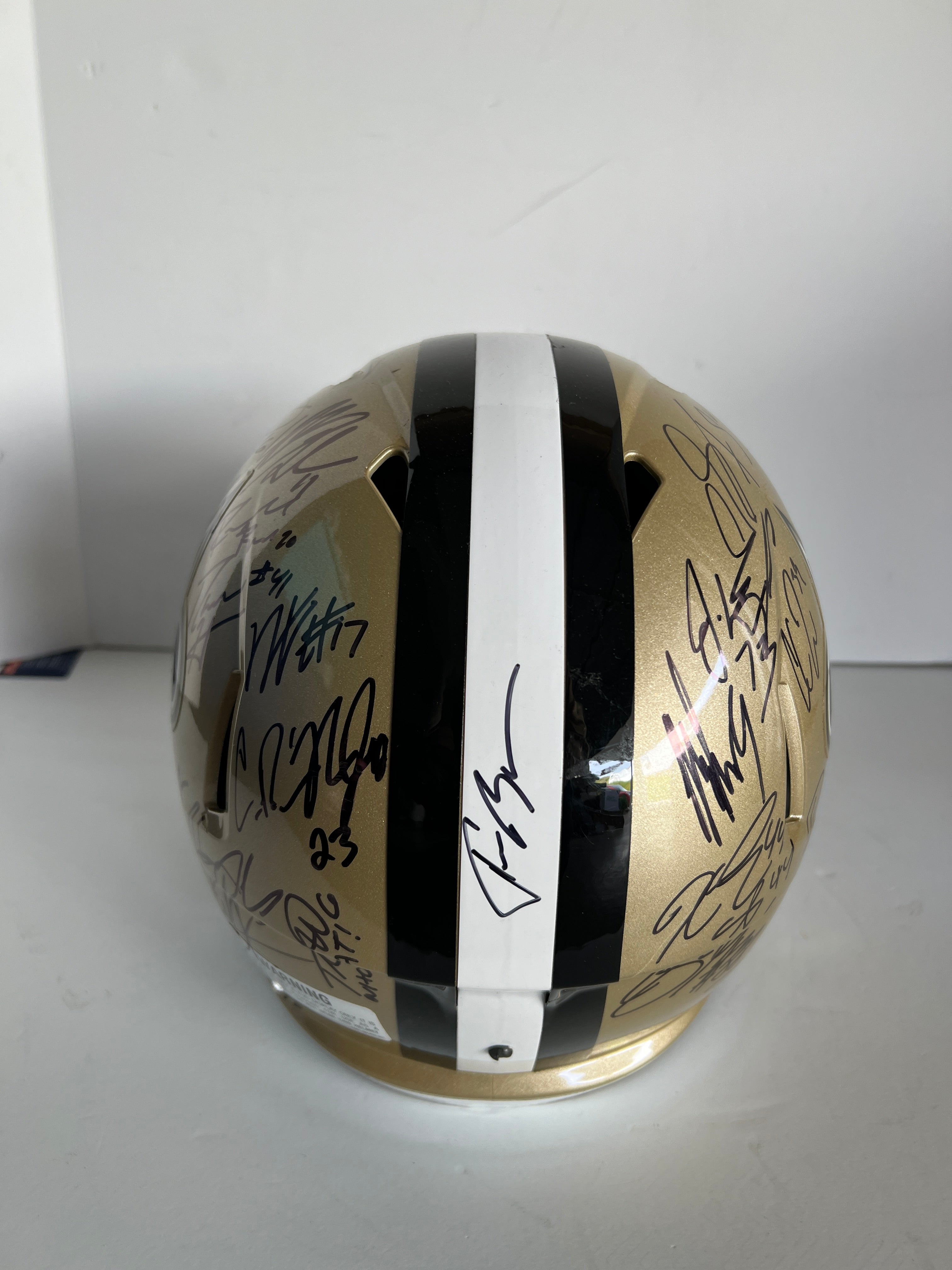 New Orleans Saints Drew Brees Sean Peyton 2010 Super Bowl Champs 40 pl –  Awesome Artifacts