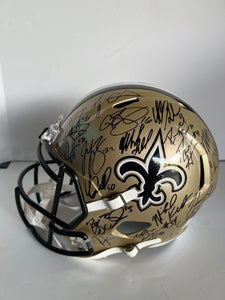 Drew Brees & Michael Thomas New Orleans Saints Autographed Riddell Speed  Logo Authentic Helmet