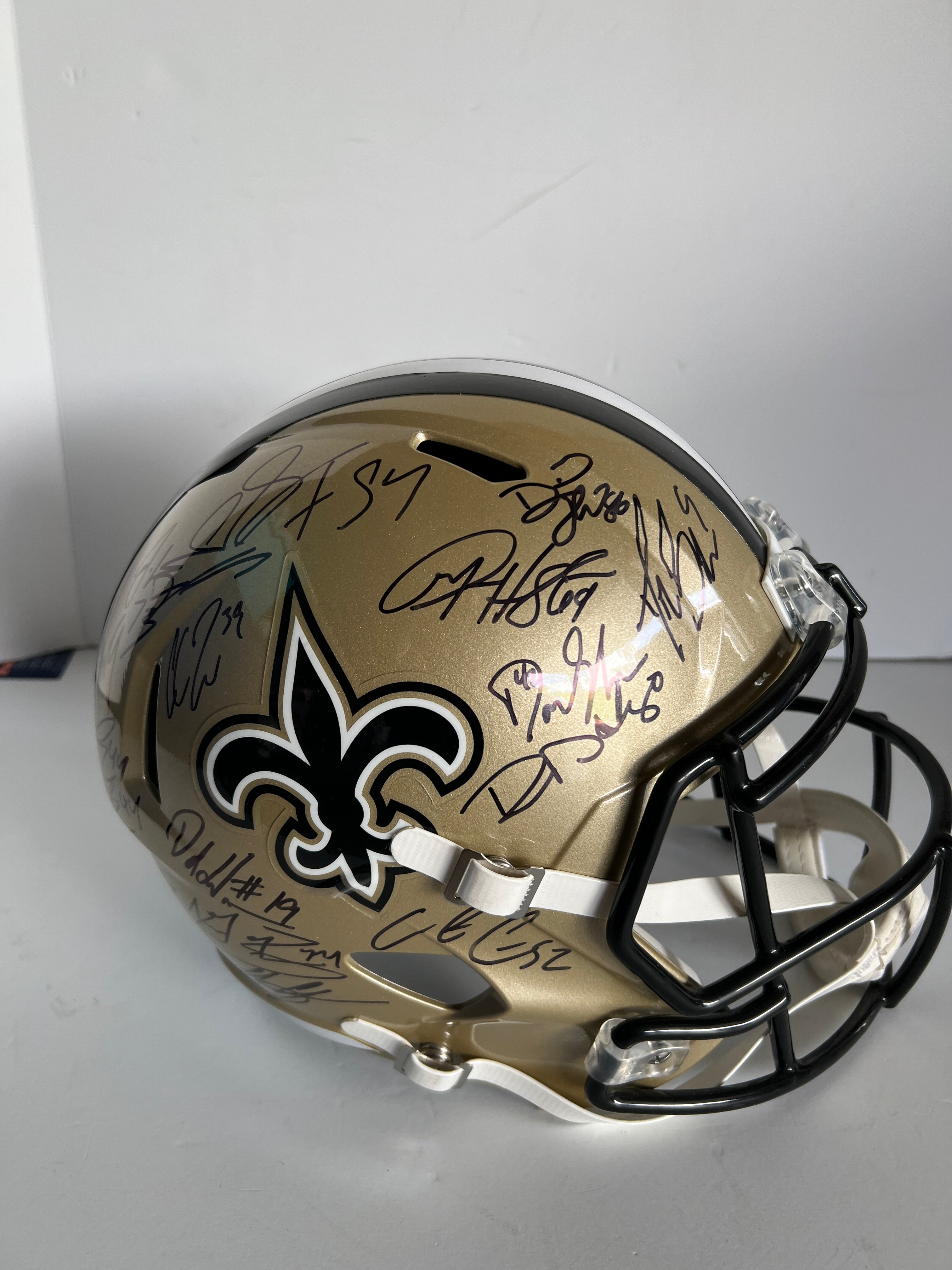 Drew Brees & Michael Thomas New Orleans Saints Autographed Riddell Speed  Logo Authentic Helmet