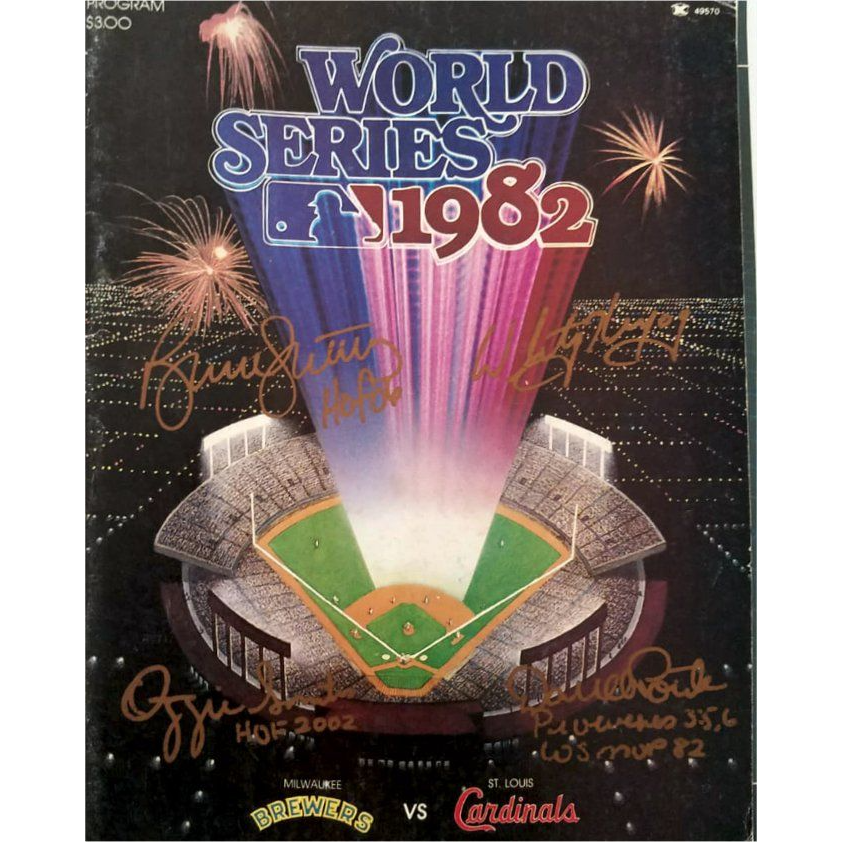 St Louis Cardinals 1982 World Series program Bruce Suter Ozzie Smith D –  Awesome Artifacts